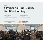 Tutorial: A Primer on High-Quality Identifier Naming [ASE 2022]